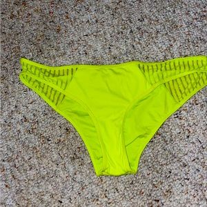 neon green ripcurl bikini bottom size medium